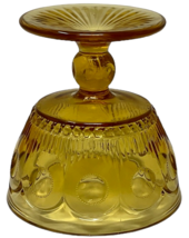 Vintage Bartlett-Collins Manhattan Yellow Amber Sherbet Glass - 4" Tall image 5