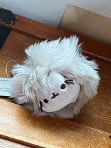Small Pusheen Taupe Fluffy Hairy Ball Kitty Cat Stuffed Character Animal Backpac - £7.50 GBP
