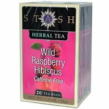 Stash Tea Tea Wild Raspberry Hibiscus 20 Tea Bags - £7.58 GBP