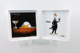 Will Bullas set of 2 porcelain duck dishes Tuxedo &amp; The Bar Bill  made by PPD - £40.32 GBP