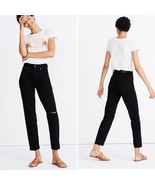 MADEWELL The Perfect Vintage Jean in Stone Black: Knee-Slit Edition Size 25 - $43.54