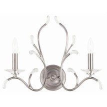 Livex Lighting 51002-91 Serafina 2-Light Wall Sconce, Brushed Nickel - $317.99