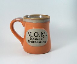M.O.M. Master of Multitasking Mother&#39;s Mug Orange 18 ounce Porcelain - £20.39 GBP