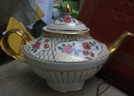 Vntg Arthur Wood English Teapot Athan Elegant Porcelain China England Tea - £21.93 GBP