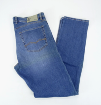 MAC Mens Jog &#39;N Jeans Skinny Stretch Dark Blue 36x34 Med Wash Comfort St... - $35.10
