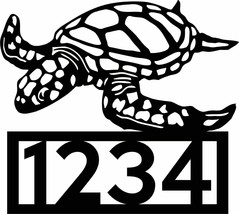 Sea Turtle Customized Address Sign 15&quot; x 16 3/4&quot; - $47.77