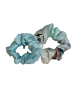 100% Mulberry Silk Scrunchie Floral Ponytail Holder for Women New Set of... - $337.76 MXN