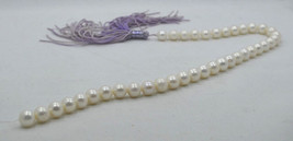 34mm  Long Fashion 7-8mm Freshwater Cultured White  Pearl - $14.99