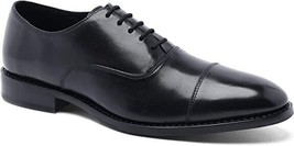 Anthony Veer Mens Dress Shoe Clinton Cap-Toe Oxford Full Grain Leather-Black-10D - £248.30 GBP