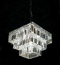 Luxury Crystal Chrome Chandelier Lighting Modern Contemporary Chandeliers Pendan - £142.58 GBP