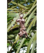 Electroformed Copper moldavite pendant with Herkimer Diamond - $110.59 CAD+