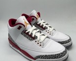 Nike Air Jordan 3 Retro Cardinal Red/White CT8532-126 Men&#39;s Size 10 - £234.31 GBP