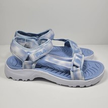 Fila Women&#39;s Andros Tie Dye Adjustable Strap Sandal, Light Blue Size 11 - £17.15 GBP