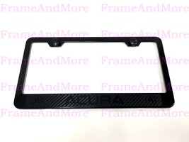 1x Acura Carbon Fiber Box Style Stainless Black Metal License Plate Frame  - $14.11