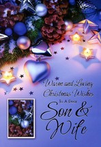 Warm &amp; Loving Christmas Wishes To A Dear Son &amp; Wife - 20917 - $2.77