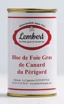 Maison Lembert - DUCK Foie Gras block – 180gr tin - $59.75