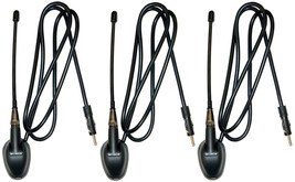 Jensen JAN139 6&quot; Universal Top or Side Mount Rubber Mast Antenna (Pack of 3) - £59.95 GBP