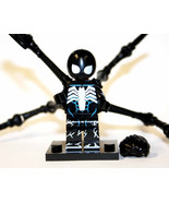 Building Block Spider-Man Black Symbiote Suit Minifigure Custom Toys - £4.71 GBP