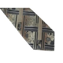 Men's Stacy Adams Tie and Hankie Set Fancy Woven Silky Satin #SAT60 Tan image 3