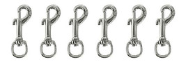 1/2&quot; x 3-1/8&quot; Nickel Plated Iron Swivel Round Eye Bolt Snaps 40358 - $19.79+