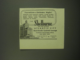 1949 The Shelburne Hotel Ad - Vacation Autumn Style - £14.56 GBP