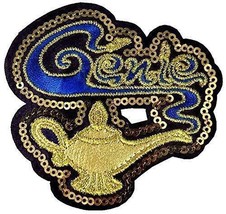 Disney Parks Aladdin Genie Lamp Temporary or Permanent Cloth Patch - £11.06 GBP