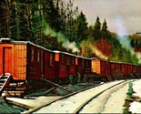 The Camp Train by Camp Day Coes Frye Art Museum Seattle WA Chrome Postca... - $6.88