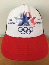 Vintage 1984 Los Angeles LA Olympics Adjustable Snapback Foam Trucker Hat Cap - £39.81 GBP