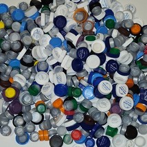 700+ Plastic Bottle Caps Lot Art Craft Supplies Water Soda Bottle Lids N... - $34.60