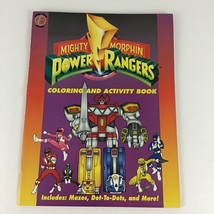 Mighty Morphin Power Rangers Coloring Activity Book Mazes Dots Vintage 1994 - £19.93 GBP