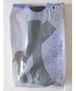 SILKIES Classic Ribbed Vintage Trouser Socks, 921029 Regular, BLACK, 2 p... - $5.44