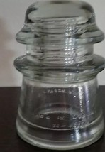 VINTAGE, HEMINGRAY 17 CLEAR GLASS INSULATOR 24-41, MADE IN USA - $22.44