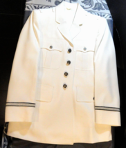 VERY RARE 1983 PATRIOT USAF AIR FORCE WHITE UNIFORM JACKET COAT OFFICER ... - $148.76