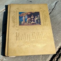 HOLY BIBLE KJV Devotional Alphabetical Indexed Family Bible 1960 De Vore &amp; Sons - £10.77 GBP
