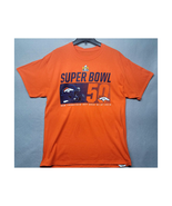 NFL Denver Broncos Men&#39;s Shirt L Team Apparel Orange Superbowl 50 Fan Fo... - £12.63 GBP