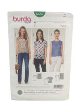 Burda Style 6525 Semi-Fitted Top US 8-20 EUR 34-46 Women's Sewing Pattern - $7.67