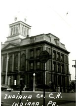 Vtg Postcard RPPC 1940s Indiana County Court House Indiana PA UNP - $13.81