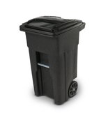 Toter 25564-R1209 Residential Heavy Duty Two Wheeled Trash Can, Blacksto... - $167.56