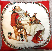 16 x 16 Norman Rockwell Pillow No Tag Rare HTF Box 5 - £19.97 GBP