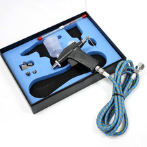 Airbrush Kit Air Brush Gun Hobby Airbrush Gun Hose for Art, Tattoo, Makeup, Cake - £17.47 GBP