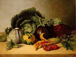 Balsam Apple and Vegetables by James Peale Old Masters 8x10 Print on Photo Paper - £15.90 GBP