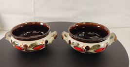 SMF/ Schramberg/ Ceramic Bowls /Vintage/ 1970s/ German/ Bernau/ Handpainted/2 pc - $18.85