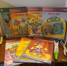 LeapFrog Leap Reader System + 7 Books &amp; USB cable Learn to Read, Write, Phonics - £31.41 GBP