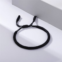 Trendy Tibetan Buddhist Handmade Knots Rope Budda Bracelet for Women Men Love Lu - £11.00 GBP