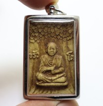 Phra Somdej Toh Under Bo Tree Chant Chinnabanchorn Blessed Thai Amulet Pendant 1 - £36.66 GBP