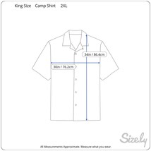 King Size Men Hawaiian camp shirt 2XL p2p 30 aloha luau tropical floral cocktail - £18.03 GBP