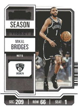 2023-24 Panini Contenders Season Ticket Retail #50 Mikal Bridges NM-MT  ID:74216 - $1.97