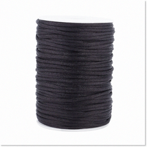 High-Quality 3mm Black Rattail Silk Cord - 54 Yards Nylon Thread for Chinese Kno - $36.62