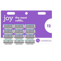 Womens Razor Blade Refills, 12 Count, Purple, Lubrastrip to Help Avoid S... - $31.24