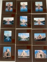 Original Slides Taj Mahal Agra India Architecture Marvel Lot 34 1976 - £29.61 GBP